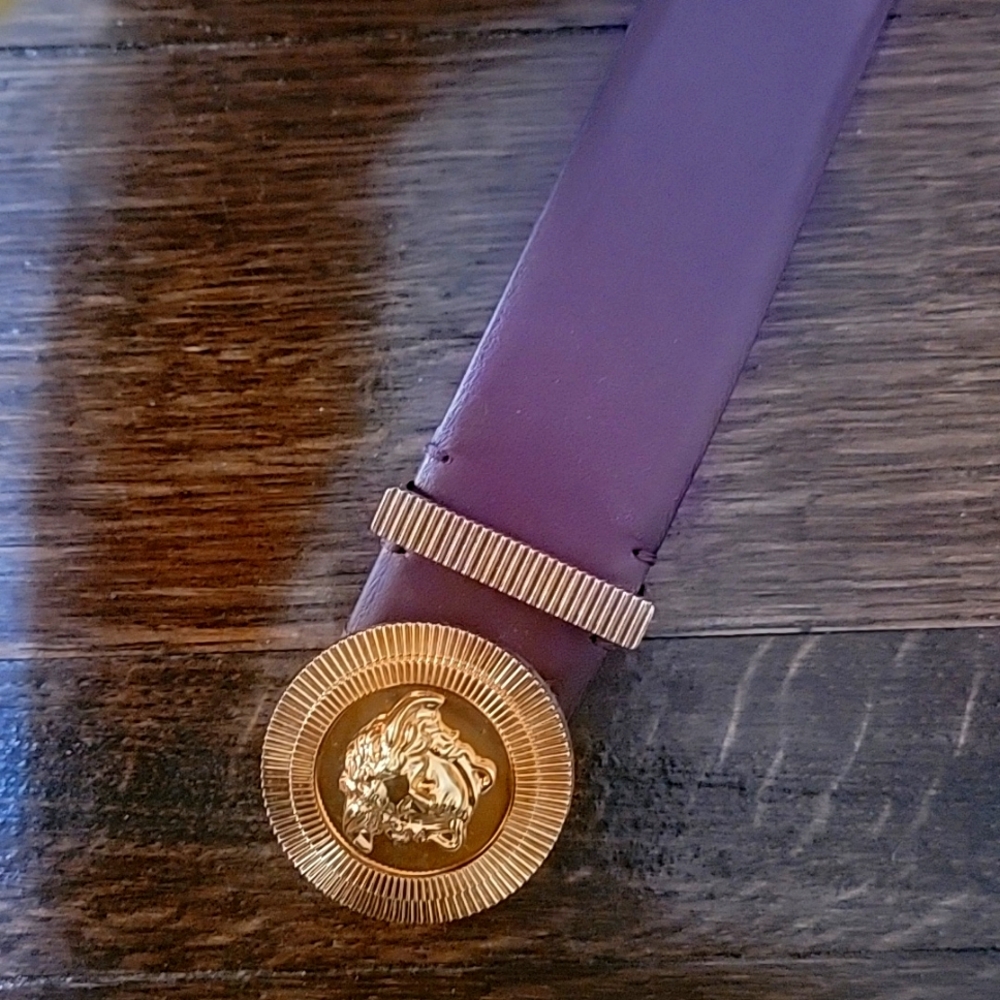 Versace Medusa Leather Belt